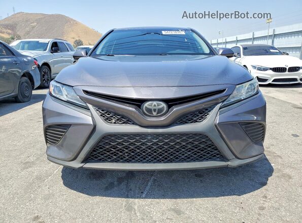 4T1B11HK8JU114612 2018 TOYOTA CAMRY Gray 