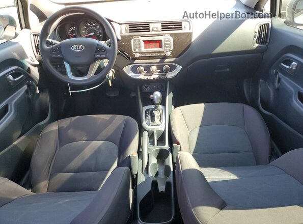 KNADM5A32G6621580 2016 KIA RIO Silver Widok zestawu wskaźników
