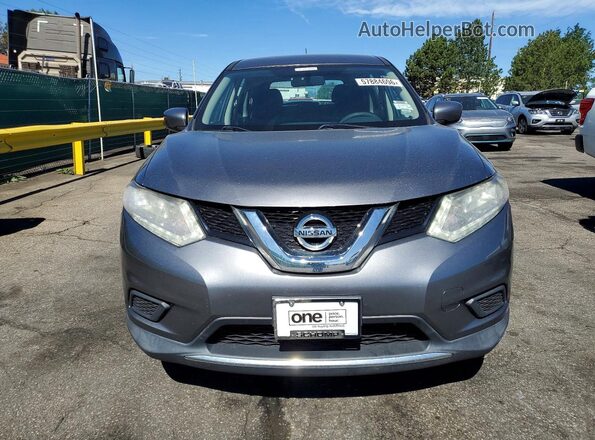 KNMAT2MV0GP621740 2016 NISSAN ROGUE Gray Rear view