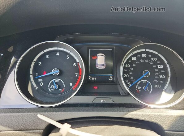 WVWWF7AU4HW155145 2017 VOLKSWAGEN GOLF Black Vista de los asientos traseros