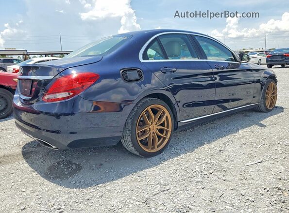 55SWF4JB4GU127862 2016 MERCEDES-BENZ C Blue Առջևի աջ