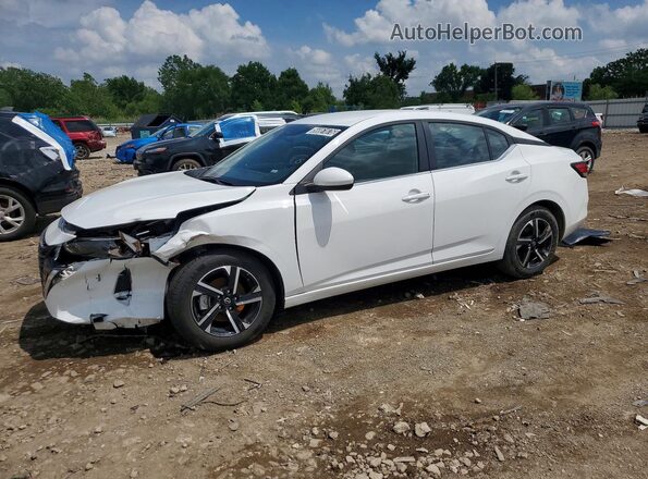 3N1AB8CV4SY376040 2025 NISSAN SENTRA White Trasero izquierdo