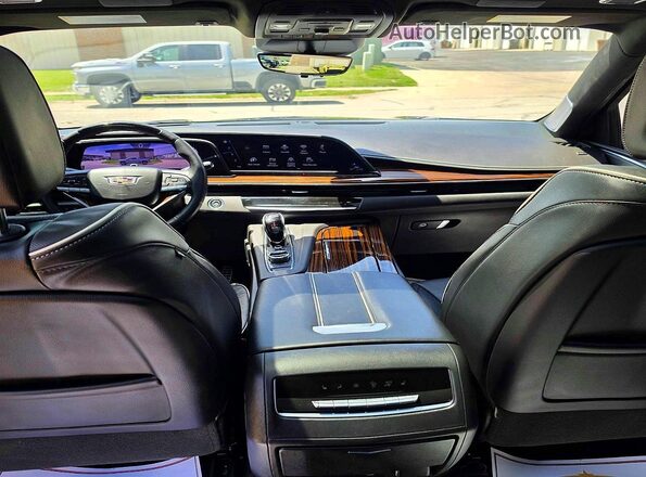 1GYS4CKL6PR510374 2023 CADILLAC ESCALADE Black უკანა სავარძლების ხედი