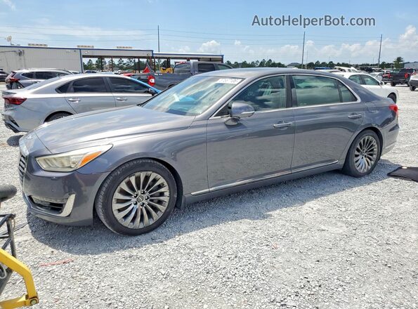 KMHG34JA0HU022990 2017 GENESIS G90 Gray Հետևի ձախ