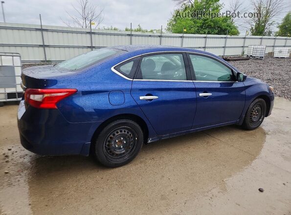 3N1AB7AP2JY320496 2018 NISSAN SENTRA Синий Передняя правая четверть