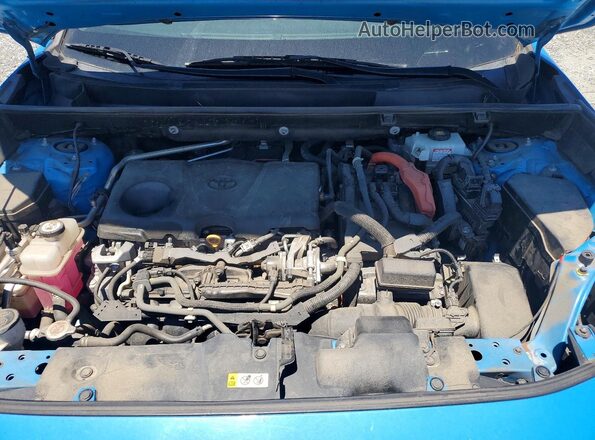 2T3RWRFV2KW036736 2019 TOYOTA RAV4 Blue ძრავის განყოფილების ხედი
