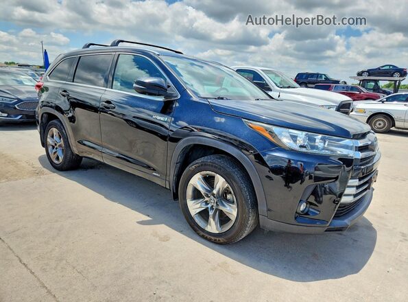 5TDDGRFH3KS054746 2019 TOYOTA HIGHLANDER Black Front view