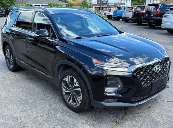 5NMS5CAA0LH250328 2020 HYUNDAI SANTA FE Black Вид спереду