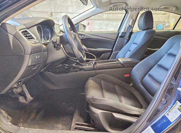 JM1GJ1U57G1411567 2016 MAZDA 6 Blue Widok deski rozdzielczej