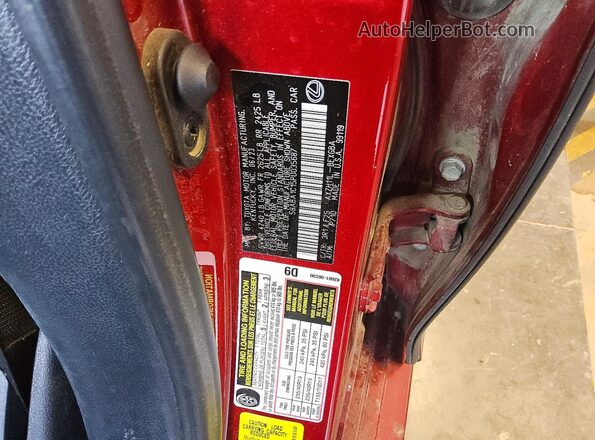 58ABA1C15PU035687 2023 LEXUS ES Красный 
