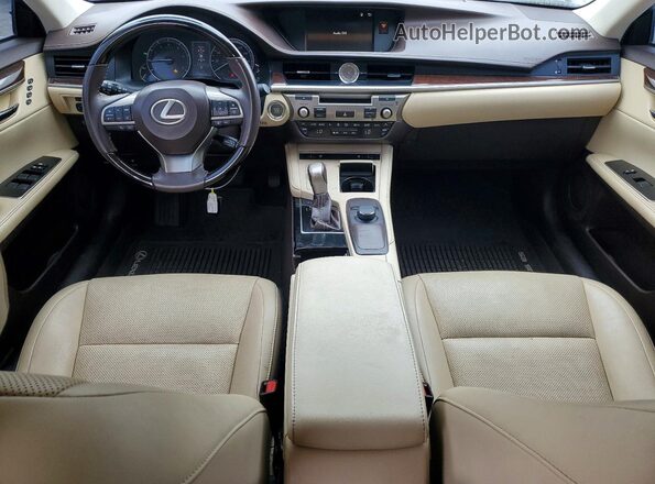 58ABK1GG0HU067329 2017 LEXUS ES Black Առջևի վահանակի տեսք