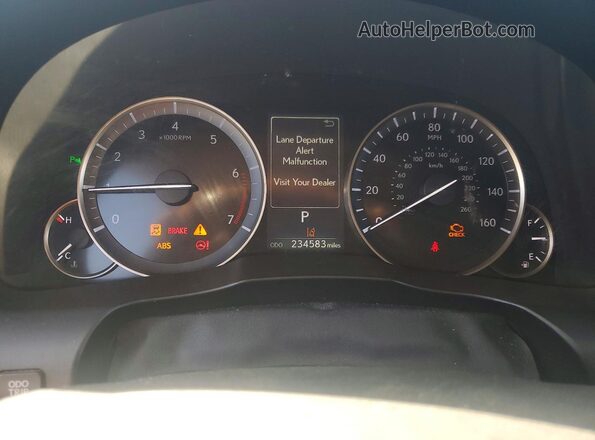 58ABK1GG0HU071915 2017 LEXUS ES Черный Вид щитка приборов