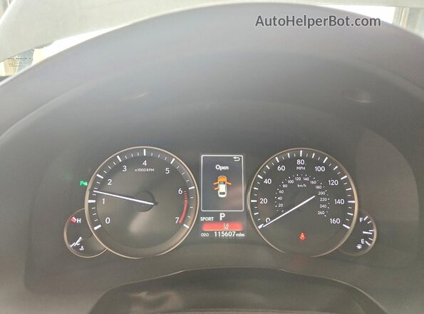 58ABK1GG0HU077553 2017 LEXUS ES White Вид щитка приладів