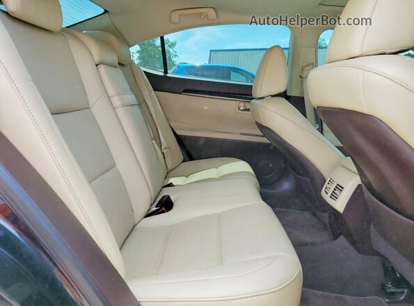 58ABK1GG1GU010491 2016 LEXUS ES Black უკანა სავარძლების ხედი