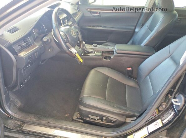 58ABK1GG1GU018350 2016 LEXUS ES Black Widok wnętrza z przodu
