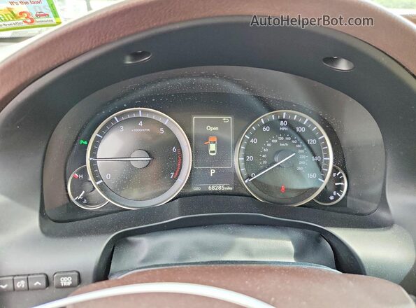 58ABK1GG1GU019997 2016 LEXUS ES White Instrument cluster view