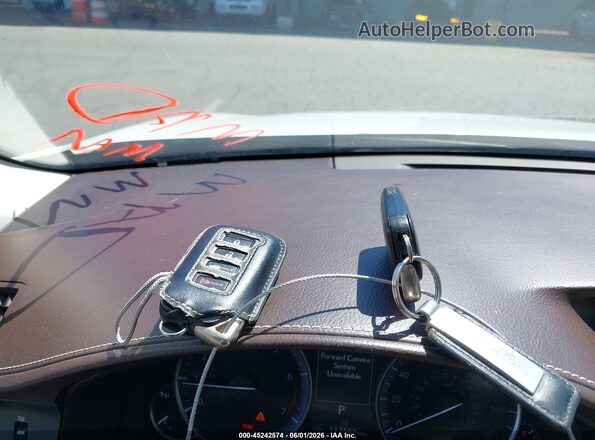 58ABK1GG1HU063175 2017 LEXUS ES 350 White Dashboard view