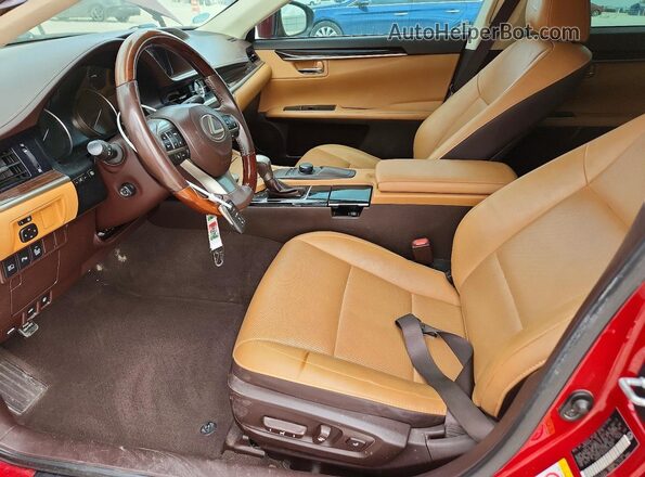 58ABK1GG2GU023928 2016 LEXUS ES Red Вид салону спереду