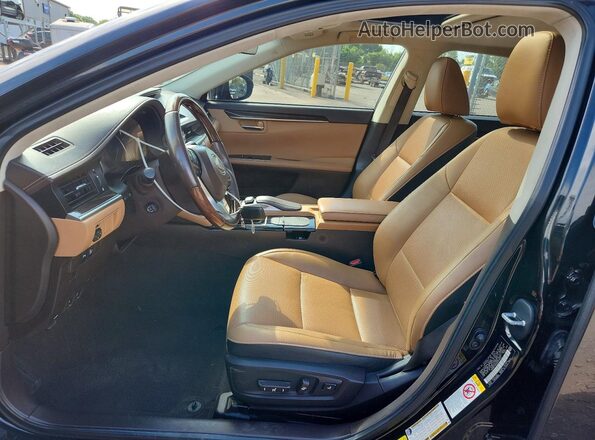 58ABK1GG2GU035643 2016 LEXUS ES Black წინა სალონის ხედი