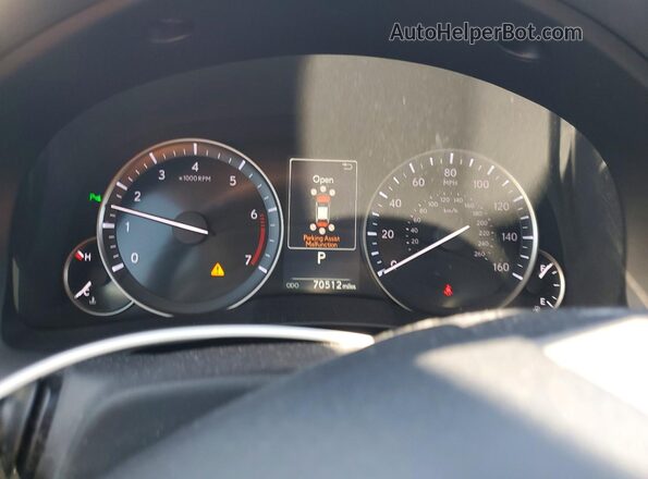 58ABK1GG2HU077232 2017 LEXUS ES Gray ხელსაწყოთა პანელის ხედი