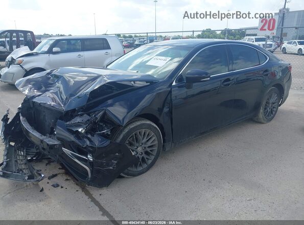 58ABK1GG3JU089041 2018 LEXUS ES 350 Black წინა მარცხენა ხედი სამი მეოთხედიდან