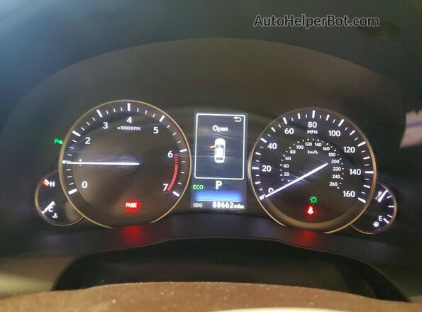 58ABK1GG4HU040666 2017 LEXUS ES Blue Widok zestawu wskaźników