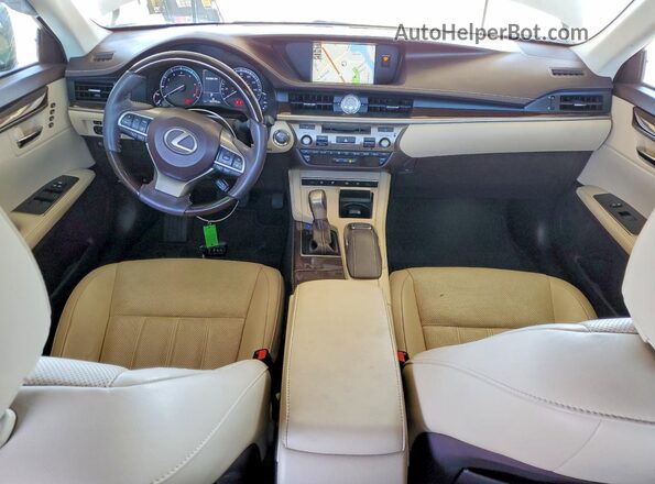 58ABK1GG4JU109801 2018 LEXUS ES White Вид панелі приладів