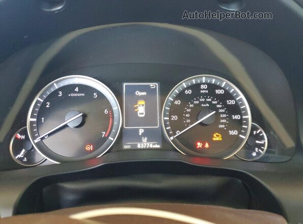 58ABK1GG4JU109801 2018 LEXUS ES White Вид щитка приладів