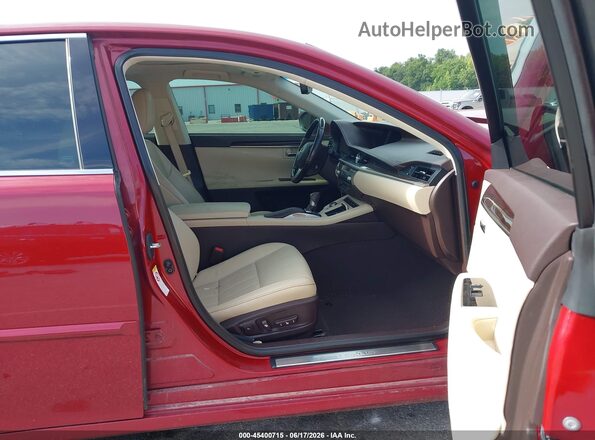 58ABK1GG5GU015676 2016 LEXUS ES 350 Red წინა სალონის ხედი