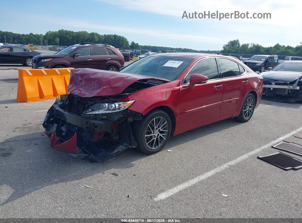 58ABK1GG5GU015676 2016 LEXUS ES 350 Red წინა მარცხენა ხედი სამი მეოთხედიდან