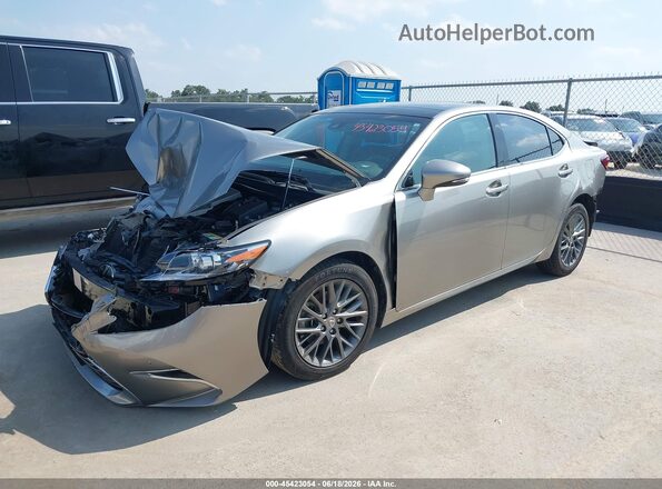 58ABK1GG7JU083601 2018 LEXUS ES 350 Gray Առջևի ձախ երեք քառորդ տեսարան