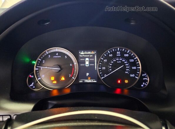 58ABK1GG7JU098938 2018 LEXUS ES Серебряный Вид щитка приборов