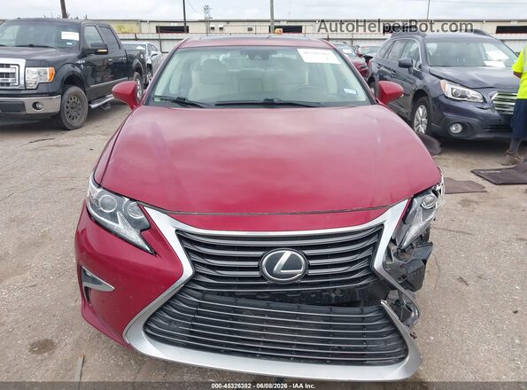 58ABK1GG8HU070933 2017 LEXUS ES 350 Burgundy Widok zestawu wskaźników