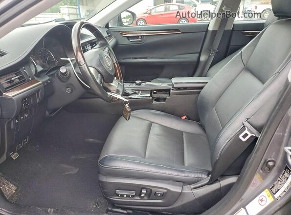 58ABK1GG8JU113446 2018 LEXUS ES Charcoal წინა სალონის ხედი