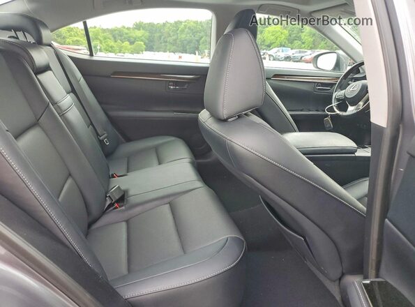 58ABK1GG8JU113446 2018 LEXUS ES Charcoal უკანა სავარძლების ხედი