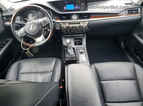 58ABK1GG8JU113446 2018 LEXUS ES Charcoal წინა პანელის ხედი