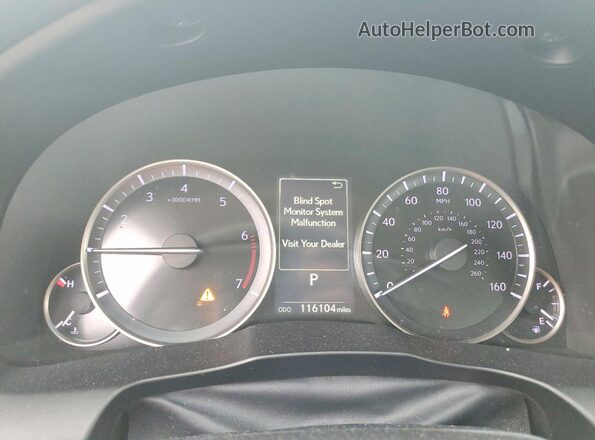 58ABK1GG8JU113446 2018 LEXUS ES Charcoal ხელსაწყოთა პანელის ხედი