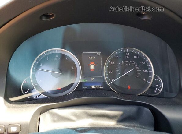 58ABK1GG8JU116055 2018 LEXUS ES Gray ხელსაწყოთა პანელის ხედი