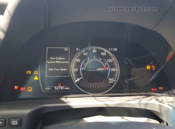 58ABZ1B10KU030898 2019 LEXUS ES White Սարքավորումների վահանակի տեսք