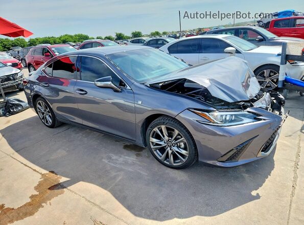 58ABZ1B17KU011393 2019 LEXUS ES Gray Delantero derecho