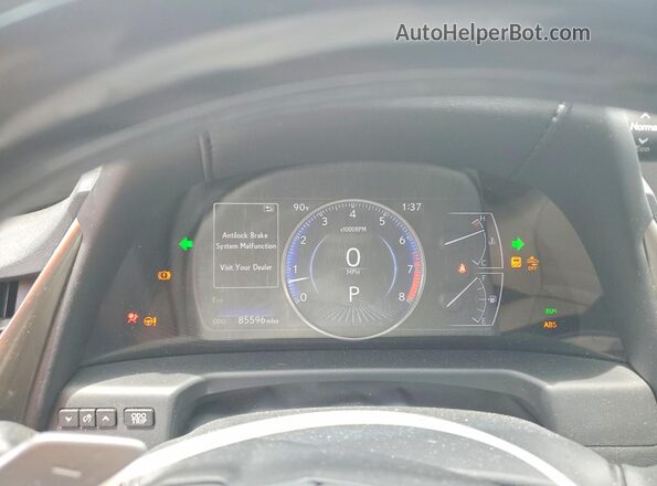 58ABZ1B18KU015727 2019 LEXUS ES Maroon Սարքավորումների վահանակի տեսք
