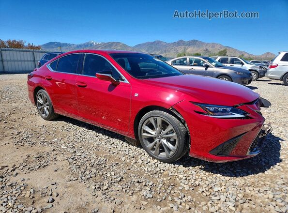 58ABZ1B18KU022953 2019 LEXUS ES Burgundy Delantero derecho