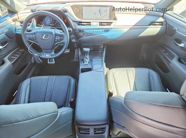 58ABZ1B18KU022953 2019 LEXUS ES Burgundy Vista del salpicadero