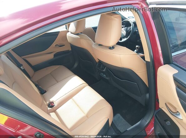 58ACZ1B12NU114956 2022 LEXUS ES 350 Red VIN sticker view