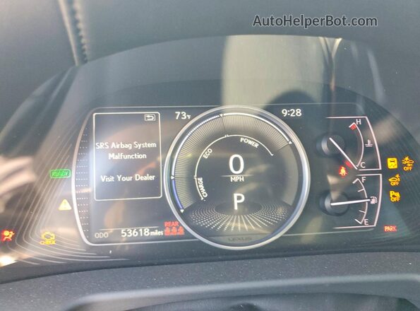 58AD21B16LU008743 2020 LEXUS ES Charcoal ხელსაწყოთა პანელის ხედი