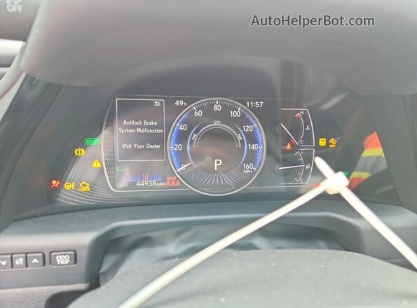 58ADA1C10NU020178 2022 LEXUS ES Серебряный Вид щитка приборов