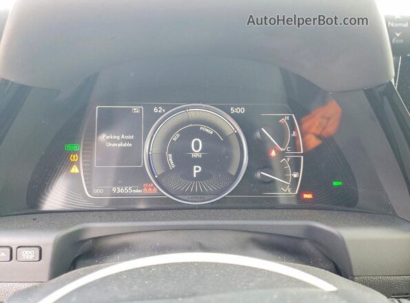 58ADA1C10PU035394 2023 LEXUS ES Gray Widok zestawu wskaźników