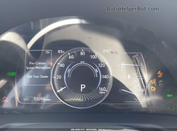 58ADA1C11NU015975 2022 LEXUS ES 300H Black 