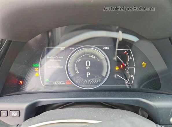 58ADA1C12PU028172 2023 LEXUS ES Серебряный Вид щитка приборов