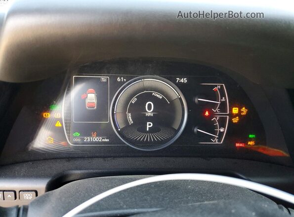 58ADA1C16NU026308 2022 LEXUS ES Black Սարքավորումների վահանակի տեսք